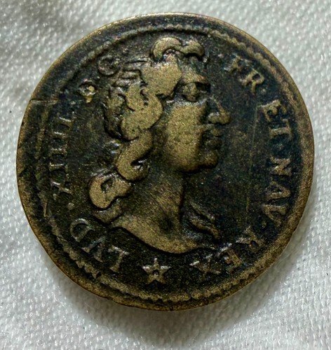 Louis xiv milled brass - milled, 1