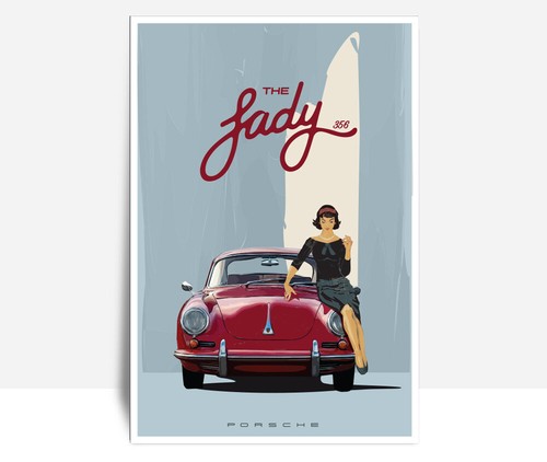 The lady porsche 356 - the,