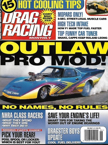 Drag racing monthly 1998 - racing,