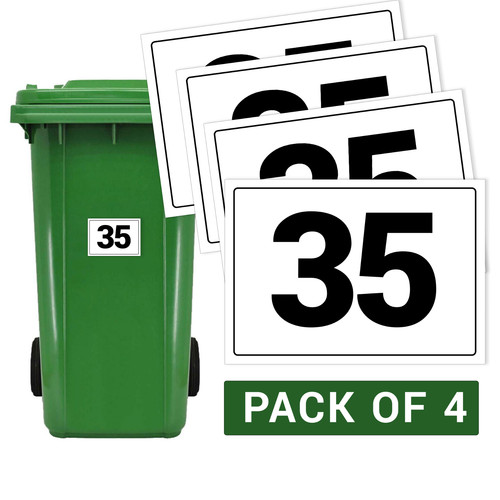 Wheelie bin stickers house - bin,