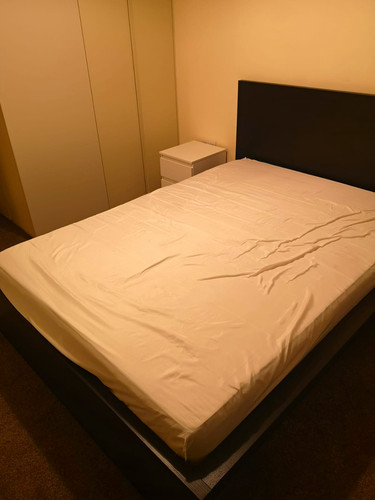 Ikea malm black double bed - malm,