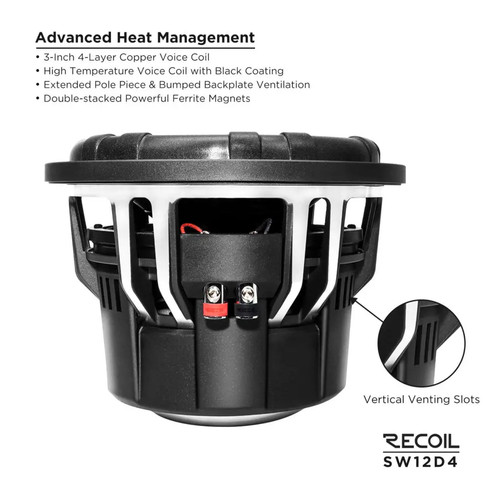 Recoil sw12d4 2000 watts - -,