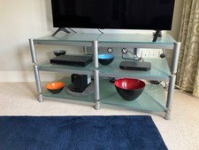 VTI BLG503 Hi-Fi/Video Stand. Heavy Steel/Tempered glass 3 Tier stand