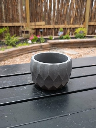 Handmade concrete planter - , pot