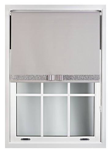 Grey blackout roller blinds - roller,