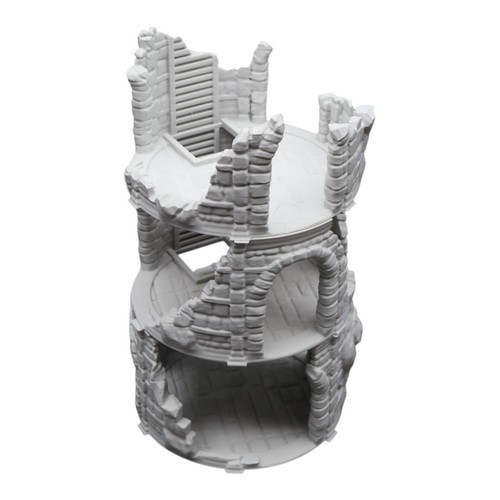 Circle tower ruined 28mm - circle,
