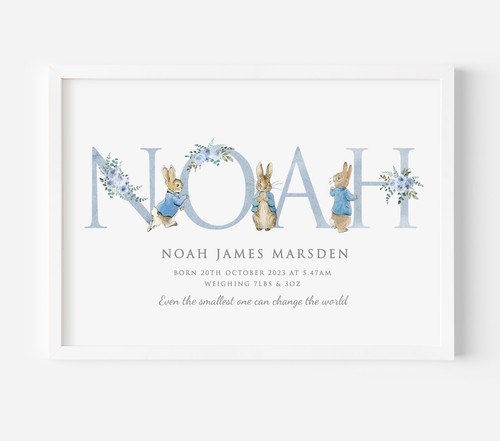 Peter rabbit wall - rabbit, art