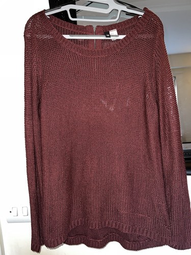 Burgundy thin knit - h&m,