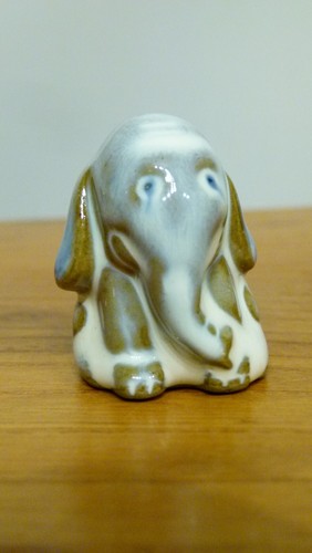 Elephant glazed terracotta - elephant,