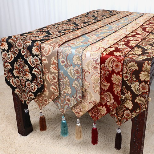 Retro jacquard table runner - jacquard,
