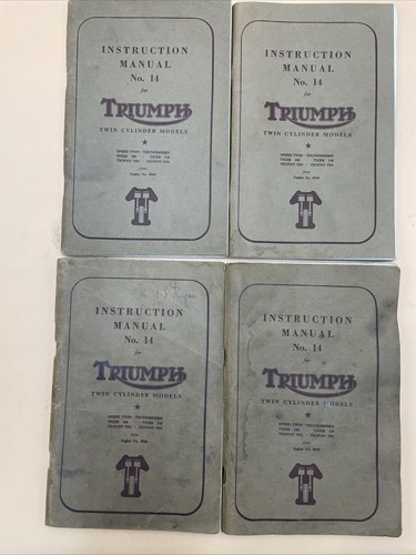 Original triumph instruction - original,