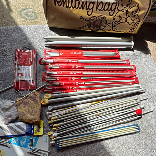 Aero metal knitting needles - knitting,