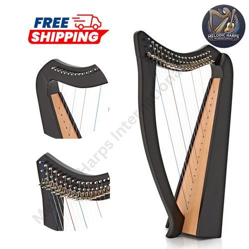 String black lever harp - 19, |