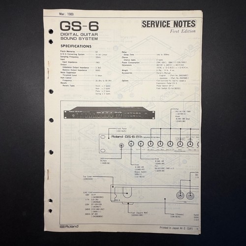 Vintage roland digital - roland, gs-6