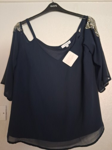 Bnwt ladies navy off shoulder - bnwt,