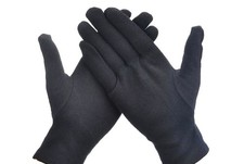Gloves Black White Mickey