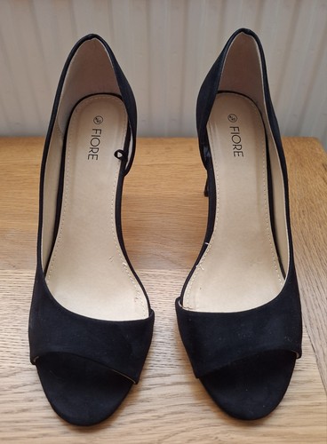Black flore open toed shoes - flore,