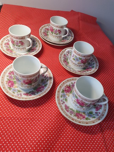 Vintage floral demitasse - vintage,