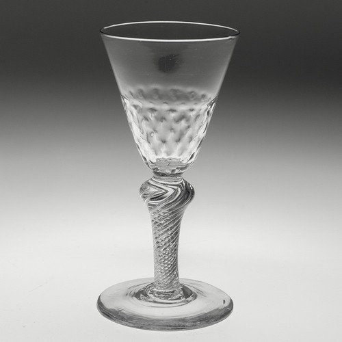 Georgian wine glass hammered - georgian,