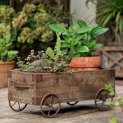 Rustic wooden wagon wheel - rustic,