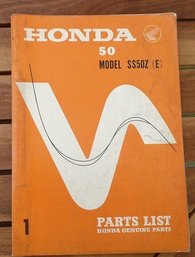 Honda ss50z parts list - ss50z, list,