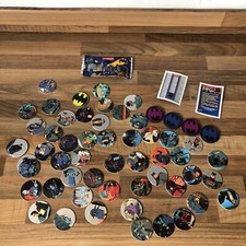 Batman Pogs The Adventures of Batman Waddingtons 1995 DC 54 Pogs + 4 Slammers