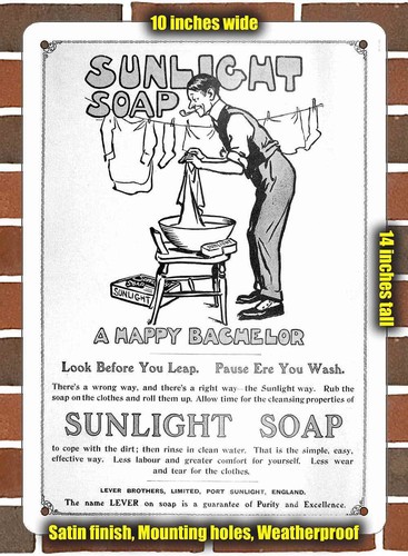 Metal sign 1907 sunlight - metal,