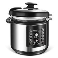 10 in 1 Non-Stick Digital High Pressure Multi Cooker 1050W 6L Slow Cooker Timer
