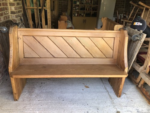 5ft old church pew delivery - 5ft, pew.