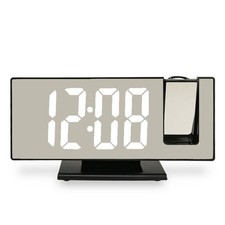 LED Digital Projection Alarm Clock Temperature Date Snooze Ceiling Projector