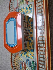 Technofix 306 Mystery Station  Tin Litho Wind up Toy from Germany.