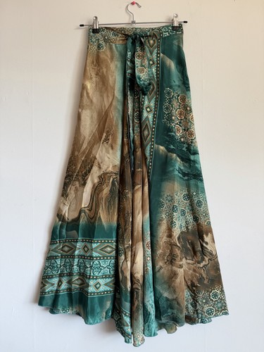 Boho green silk magic - boho, wrap