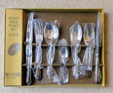 BUTLER Dubarry 7 Piece EPNS Non Stain Cutlery Set Original Box Good Conditiion.
