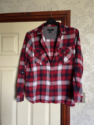 Red check blouse - blouse, 14
