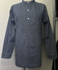 1950s Style Blue Striped