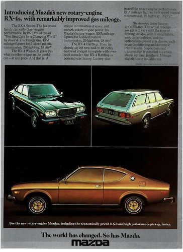 1976 mazda rx4 brown - rx-4,