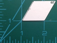 100 60 degree diamond English Paper Piecing Patchwork Quilting Templates 160GSM