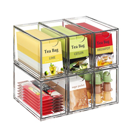 Pcs clear acrylic tea bag - 6,