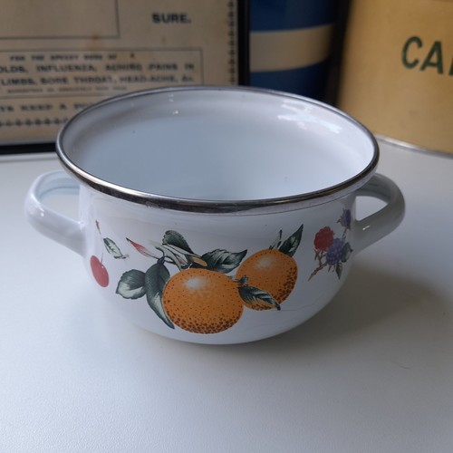 Vintage enamel bowl - vintage,
