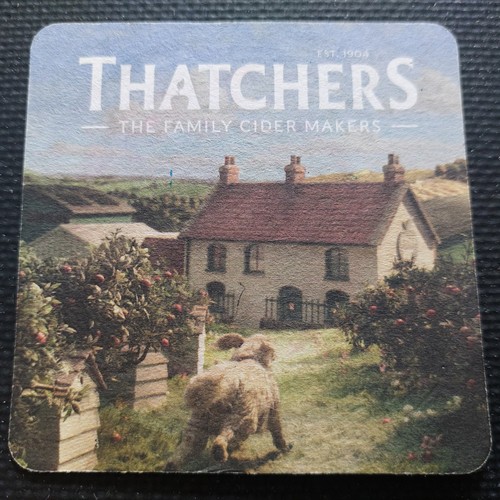 Thatchers cider beer mat - cider,