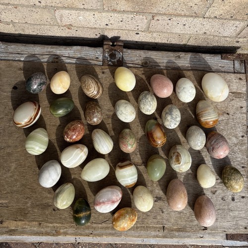 Vintage onyx marble eggs - vintage,