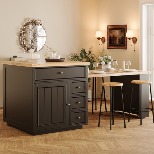 Extendable kitchen island - extendable,