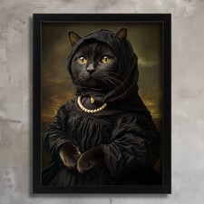Regal Renaissance Cat Portrait