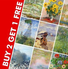 Claude Monet Paintings Prints - Vintage Art Posters - Antique Fine Art Decor