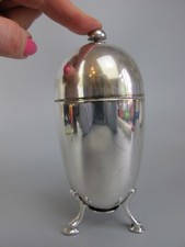 Desktop Writing Talc Shaker Pounce. Spring loaded. Silver plated. Antique 21279