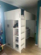 IKEA Smastad White Loft Bed
