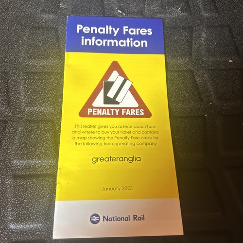 Greater anglia penalty - anglia, fare