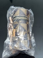 Designer Inspired Brown Leather Coin Note Letting Chain Holder New