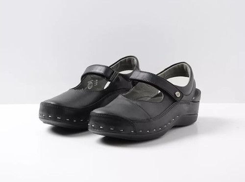 Wolky strap cloggy black - wolky,