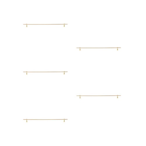 Metal shelf rail gold floating - metal,